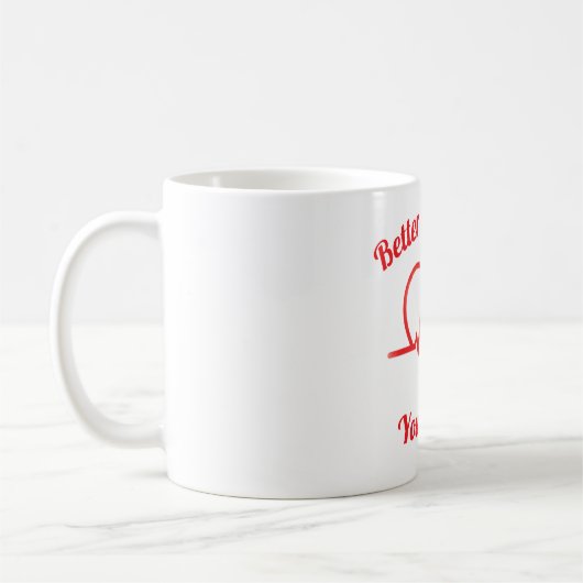 Custom Valentine’s day Heartbeat Mug Personalized Kaffeetasse (Links)