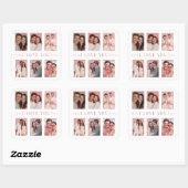 Custom Valentine’s Day Photo Collage Stickers Gift (Blatt)
