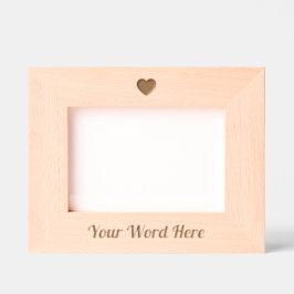 Custom Valentine's Day Heart Wood  Geätzte Rahmen