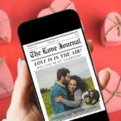 Custom Valentine's Day Newspaper Cover Greetings Einladung