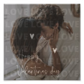 Custom Valentine's Day Romantic Couple Foto (Vorne)