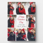 Custom Valentine's Day Romantic Couple Foto Fotoplatte (Vorderseite)