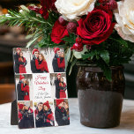 Custom Valentine's Day Romantic Couple Foto Fotoplatte<br><div class="desc">Diese wunderschöne Valentinstag-Foto-Tafel hat eine fett rote Schrift in der Mitte und Ihre Namen umgeben von 8 romantischen Paar Fotos rund um die Grenze. Wählen Sie die süßesten Fotos Ihrer Beziehung aus, um eine süße Fotocollage für Ihren Freund, Ihre Freundin, Ihre Ehefrau, Ihren Ehemann oder Ihren Partner zu machen. Ein...</div>