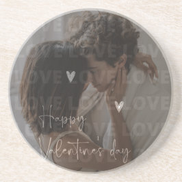 Custom Valentine's Day Romantic Couple Foto Getränkeuntersetzer