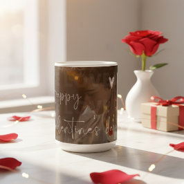 Custom Valentine's Day Romantic Couple Foto Kaffeetasse
