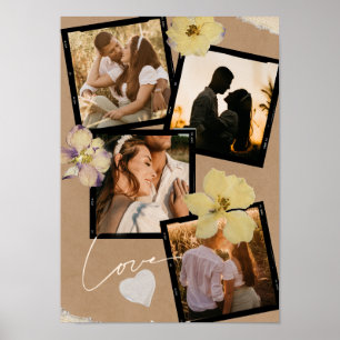 Custom Valentine's Day Romantic Couple Foto Poster