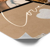 Custom Valentine's Day Romantic Couple Foto Poster (Ecke)