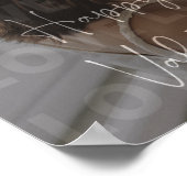 Custom Valentine's Day Romantic Couple Foto Poster (Ecke)