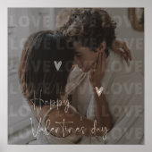 Custom Valentine's Day Romantic Couple Foto Poster (Vorne)