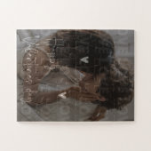 Custom Valentine's Day Romantic Couple Foto Puzzle (Horizontal)