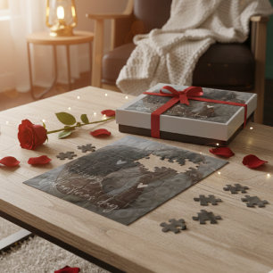 Custom Valentine's Day Romantic Couple Foto Puzzle