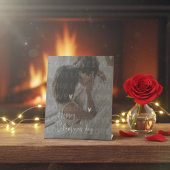 Custom Valentine's Day Romantic Couple Foto Sockelschild