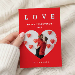 Custom Valentines Day Romantic Love Photo Collage Feiertagskarte