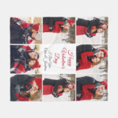 Custom Valentine's Day Romantische Liebe FotoColla Fleecedecke (Vorderseite (Horizontal))