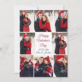 Custom Valentine's Day Romantische Liebe FotoColla Karte (Vorderseite)