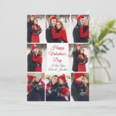 Custom Valentine's Day Romantische Liebe FotoColla Karte (Stehend Vorderseite)