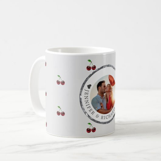 Custom Valentine's Day Tasse mit Cherry (Vorderseite Links)