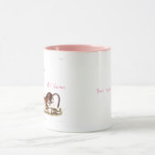 Custom Valentine's Eichhörnchen Couple Name Tasse (Zentrum)