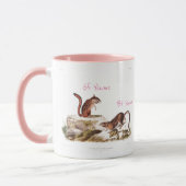 Custom Valentine's Eichhörnchen Couple Name Tasse (Links)