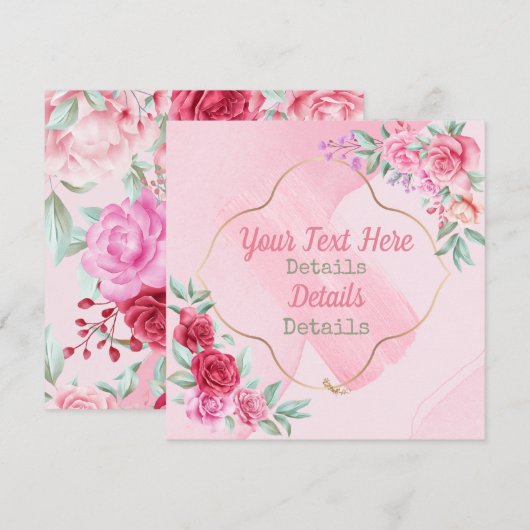 Custom Valentine's Feiertagskarte (Vorne/Hinten)