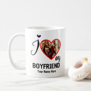 Custom Valentines Herz Foto I Liebe Mein Freund Kaffeetasse