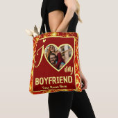 Custom Valentines Herz Foto I Liebe Mein Freund Tasche (Von Nahem)
