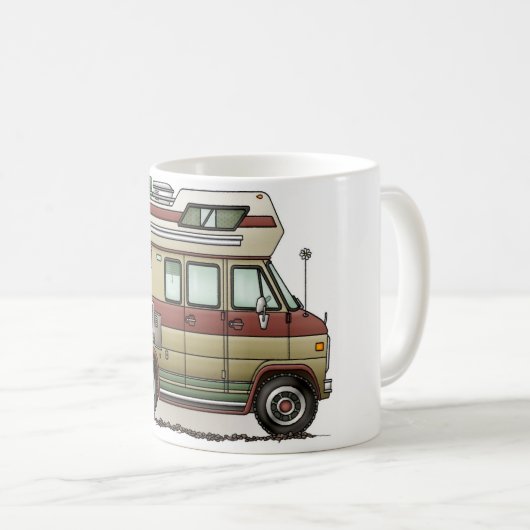 Custom Van Camper Mug Kaffeetasse (VorderseiteRechts)