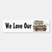 Custom Van Camper RV Bumper Sticker Autoaufkleber (Vorne)