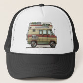 Custom Van Camper RV Hat Truckerkappe (Vorderseite)
