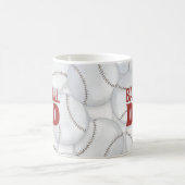 Custom Vater Baseball Personalisiert Kaffeetasse (Mittel)