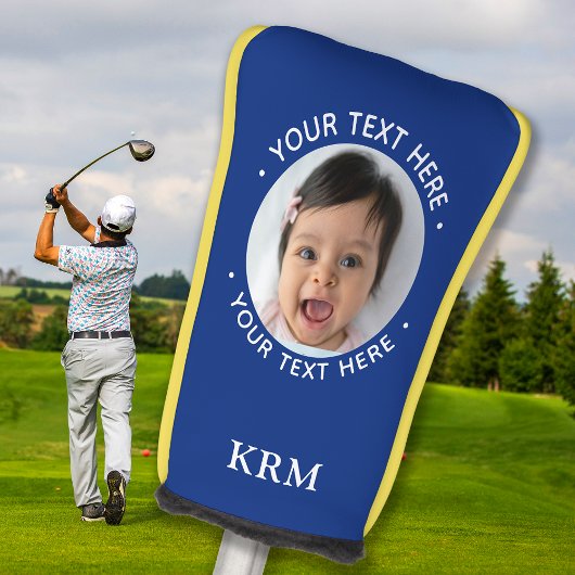 Custom Vater Opa Family Foto Sportsongram Golf Headcover