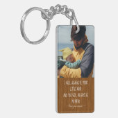 Custom Vater Schlüsselanhänger Modernes Foto, Väte (Vorderseite links)