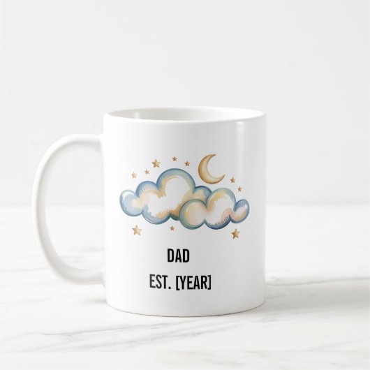 Custom Vater Tasse - Personalisiertes neues Dad Ge (Links)