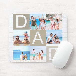 Custom Vater Vatertag Foto Collage Maus Pad Mousepad