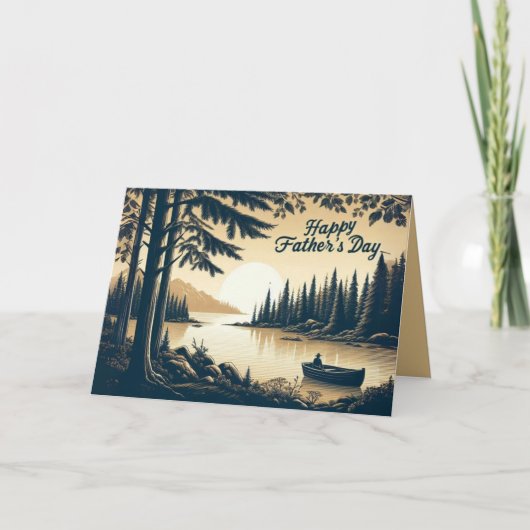 Custom Vatertag Card mit Heartfelt Verse Dankeskarte (Vorderseite)