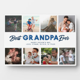 Custom Vatertag Foto Collage Beste Opa Fotoplatte