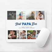 Custom Vatertag Foto Collage Beste Papa je Mousepad (Mit Mouse)
