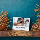 Custom Vatertag Foto Collage Bester Papa je Fotoplatte (Seite)