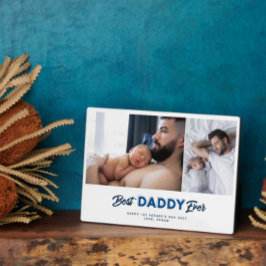 Custom Vatertag Foto Collage Bester Papa je Fotoplatte