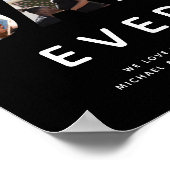 Custom Vatertag Foto Collage Bester Vater je Poster (Ecke)