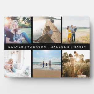 Custom Vatertag Foto Collage Fotoplatte