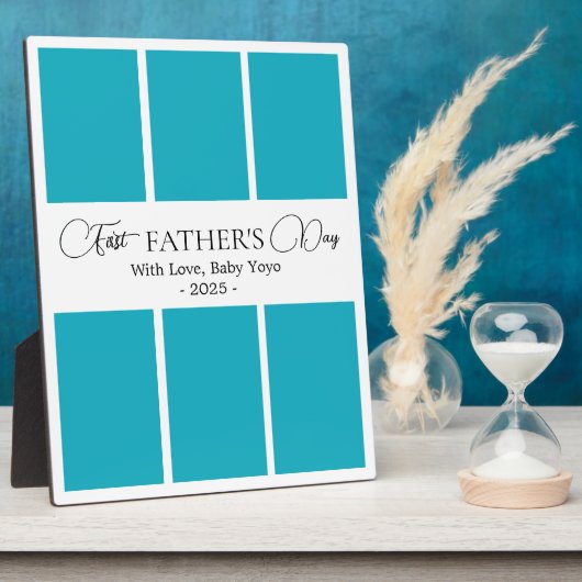 Custom Vatertag Foto Collage Fotoplatte (Seite)