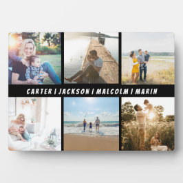 Custom Vatertag Foto Collage Fotoplatte