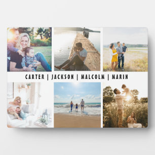 Custom Vatertag Foto Collage Fotoplatte