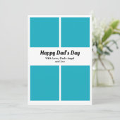 Custom Vatertag Foto Collage Karte (Stehend Vorderseite)