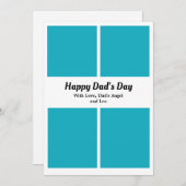 Custom Vatertag Foto Collage Karte (Vorne/Hinten)