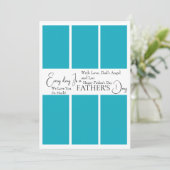 Custom Vatertag Foto Collage Karte (Stehend Vorderseite)