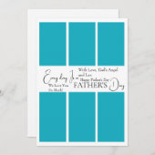 Custom Vatertag Foto Collage Karte (Vorne/Hinten)