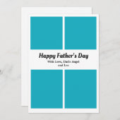 Custom Vatertag Foto Collage Karte (Vorne/Hinten)