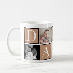 Custom Vatertag Foto Collage Tasse